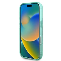 Guess IML Rhinestones Magnētiskais viedtālruņa apvalks iPhone 16 Plus - zaļš