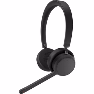 Lenovo 4XD1Q30302 bezvadu austiņas ar mikrofonu, ar stīpu, zvaniem/mūzikai, Bluetooth, melnas
