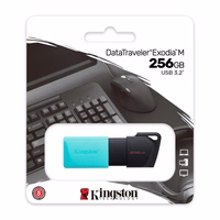 Kingston zibatmiņa DataTraveler Exodia M DTXM 256GB zaļš