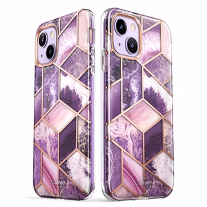Supcase Cosmo viedtālruņa apvalks iPhone 14 Plus - rozā marmors
