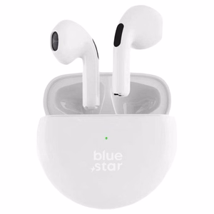 Blue Star (TX3) TWS Bluetooth bezvadu austiņas baltas