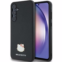 Hello Kitty Metāla logotipa Kitty Head apvalks Samsung Galaxy A55 - melns