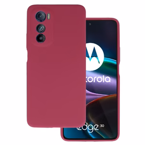 Силиконовый чехол Silicone Lite для Motorola Edge 30 бордовый