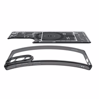 Spigen Ultra Hybrid Mag viedtālruņa apvalks ar MagSafe Samsung Galaxy S25 Edge ar apdruku - melns