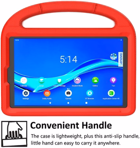 Korpuss triecienizturīgs bērniem Samsung X200/X205 Tab A8 10.5 2021 sarkans