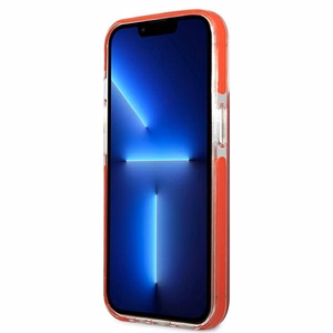 Karl Lagerfeld Karl & Choupette Head viedtālruņa apvalks iPhone 13 Pro / iPhone 13 - sarkans