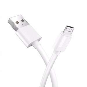 SIENAS LĀDĒTĀJS T-PHOX MINI-EU MICRO USB BALTS 1.2M 2.4A