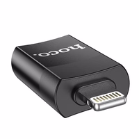 Adapteris Hoco UA17 Lightning uz USB-A melns