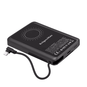Kruger&Matz ārējais akumulators, 10000 mAh, Li-Polymer, QC un PD, CCC sertifikāts Āzijas valstīm