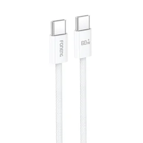 Foneng Kabelis X110 - Type-C uz Type-C - PD 60W 3A 1,2 m balts
