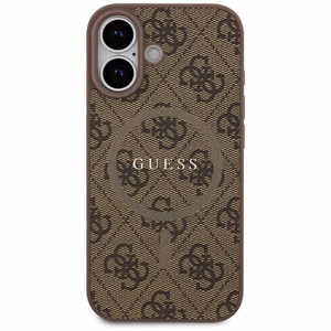 GUESS viedtālruņa apvalks IPHONE 17, saderīgs ar MagSafe GUHMP17SG4GFRW (PU 4G Ring Classic Logo) brūns