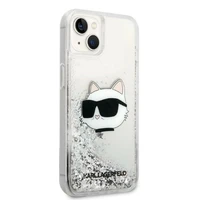 Karl Lagerfeld KLHCP14MLNHCCS iPhone 14 Plus 6.7" sudraba/sudraba cietais apvalks Spīdumi Choupette Galva