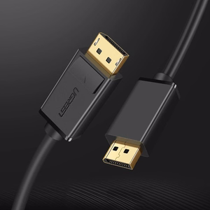 Kabeļa Ugreen DP102 no DisplayPort uz DisplayPort 1.0m melns