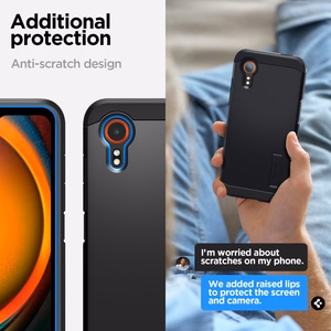 Spigen Tough Armor Viedtālruņa apvalks Samsung Galaxy Xcover 7 Pro - melns