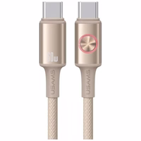 Kabelis USAMS Huan Series SJ752 60W USB-C uz USB-C 1,2 m titāna