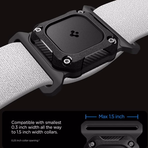 Spigen Tough Armor Pet Collar AirTag 1/2 Case - Black