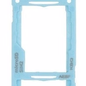 SIM kartes turētājs Samsung A525/A526/A528/A725/A726 A52 4G/A52 5G/A52S 5G/A72 4G/A72 5G zils oriģināls (service pack)