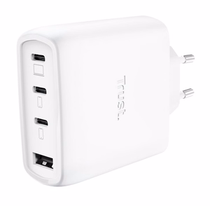 Mobile lādētājs Wall Maxo 65W/4-PORT GAN balts 26068 TRUST