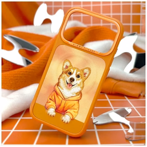 Nimmy Gentle Pets Series Dog MagSafe maciņš iPhone 17 Pro oranžs