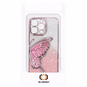 Tel Protect Butterfly ūdens viedtālruņa apvalks Iphone 14 Pro rozā