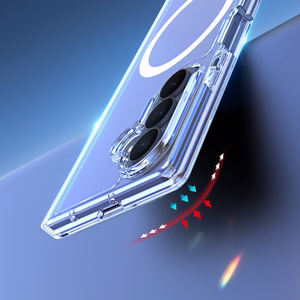 Ar MagSafe saderīgs DUX DUCIS CLIN MAG maciņš SAMSUNG Z Fold 8, caurspīdīgs
