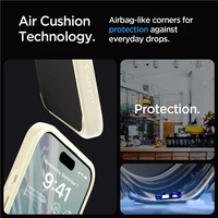 Spigen Crystal Hybrid viedtālruņa apvalks iPhone 15 Pro Max - caurspīdīgi bēšs