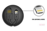 REMAX kabelis Cutebaby RC-99t 2 in 1 - USB uz Micro USB, Lightning - balts