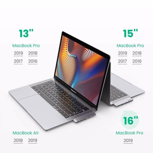 Ugreen HUB 60559 2x USB-C / USB-C PD (Thunderbolt 3, 100W, 4K 60 Hz, 10 Gbps) / HDMI 4K 30 Hz / 3x USB 3.0 MacBook Pro / Air - pelēks
