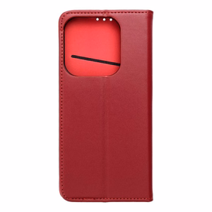 SMART PRO Book ādas viedtālruņa apvalks XIAOMI Redmi Note 14 5G bordo