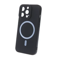 Silikona mag futrālis iPhone 15 Plus 6,7" melns