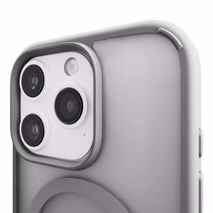Puro Gradient Magnētiskais silikona viedtālruņa apvalks iPhone 16 Pro - sudraba