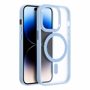 Case for iPhone 17 AIR Matte Mag Cover compatible with MagSafe blue