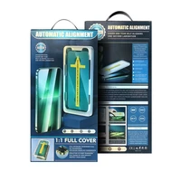 5D pilnas līmes rūdītais stikls iPhone Xs Max / 11 Pro Max melns + aplikators