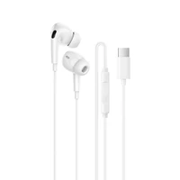 Borofone Austiņas BM100 Pro Fuente ar mikrofonu Type C (DAC) baltas