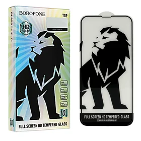 Borofone rūdītais stikls TG9 pilns ekrāns 2.5D Iphone 14 Plus/14 Pro Max - 10 gabali