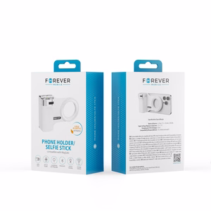 Forever PHSS-100 Bluetooth tālruņa turētājs–pašbildes nūja, saderīgs ar MagSafe, balts