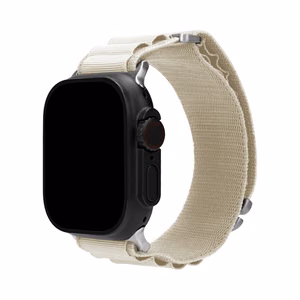 Mobilize neilona pulksteņa siksniņa - Alpine - titāna savienotājs - Apple 38/40/41mm - Starlight