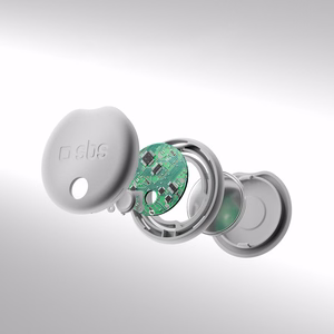SBS Track My Circle Locator Compatible with Apple Find My - White