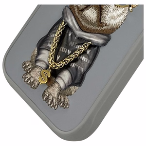 Nimmy Brilles Foršs Suns Viedtālruņa apvalks iPhone 16 Pro Max - pelēka