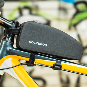 Rockbros AS-019 ūdensizturīga velosipēda rāmja soma 1.5 l - melna