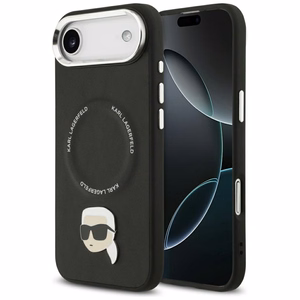 Karl Lagerfeld Karl Pin Magnētiskais viedtālruņa apvalks iPhone Air - Melns