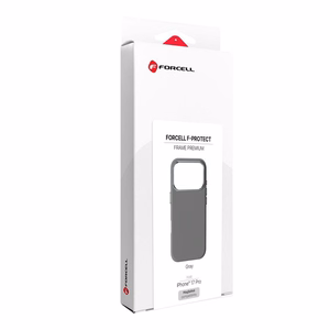 Чехол для iPhone 17 Pro Forcell F-Protect Frame Premium совместимый с MagSafe серый