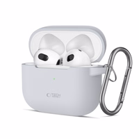 Tech-Protect silikona apvalks austiņām Apple AirPods 3 - pelēks