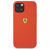 Ferrari FESSIHCP13SRE iPhone 13 mini 5.4" ciets silikona viedtālruņa apvalks sarkans/sarkans