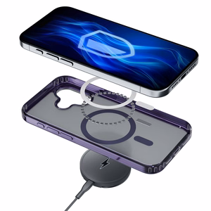 3mk Frosty MagApvalks Violets Apvalks Apple iPhone 16 Plus - violeta