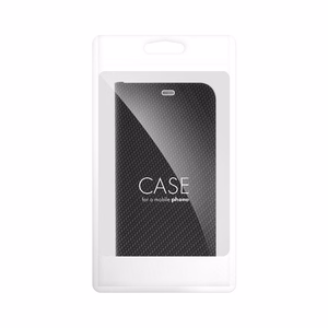 Flip case for Xiaomi Redmi NOTE 14 4G (GLOBAL - 164,84mm x 78,15mm x 8,16mm) Luna Book Carbon black