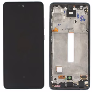 LCD screen Samsung A525/A526 A52 4G/5G 2021 ar touch screen un frame Awesome Melns original (service pack)