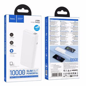 Powerbank Hoco 10000 mAh 2A J158A balts
