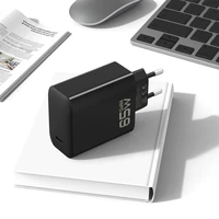 Blavec sienas lādētājs BC-8 GaN4 - Type C - PD QC 65W 3A (TCBC8G4-CB653A) melns