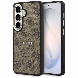 Guess maciņš 4G Embossed Ring MagSafe priekš Samsung Galaxy S26 brūns